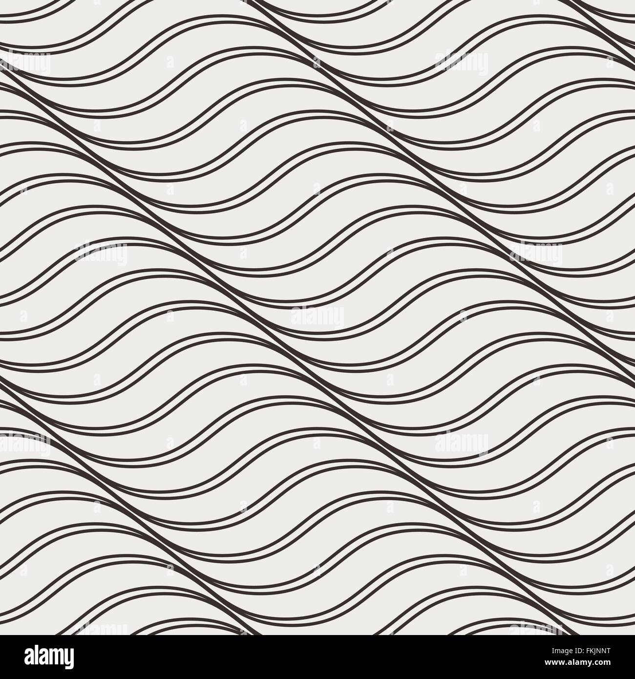 Vector seamless pattern of wavy lines Stock Vector Image & Art - Alamy