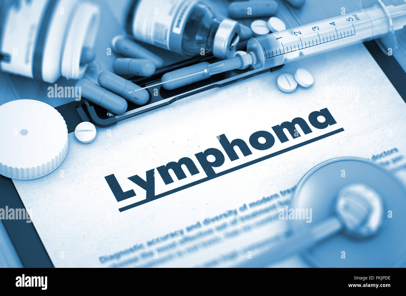 Lymphoma Diagnosis. Medical Concept. Stock Photo