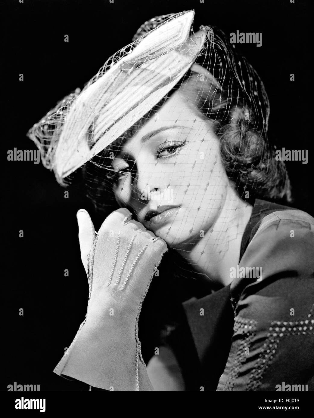 Portrait of de Havilland Olivia Stock Photo