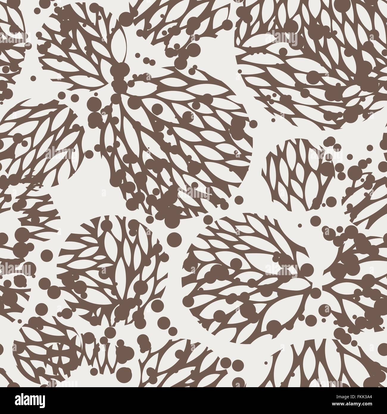 Vector seamless pattern of leaves Stock Vector Image & Art - Alamy