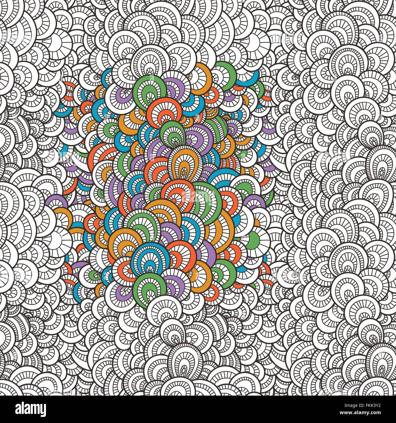 Vector seamless background of overlapping circles Stock Vector Image ...