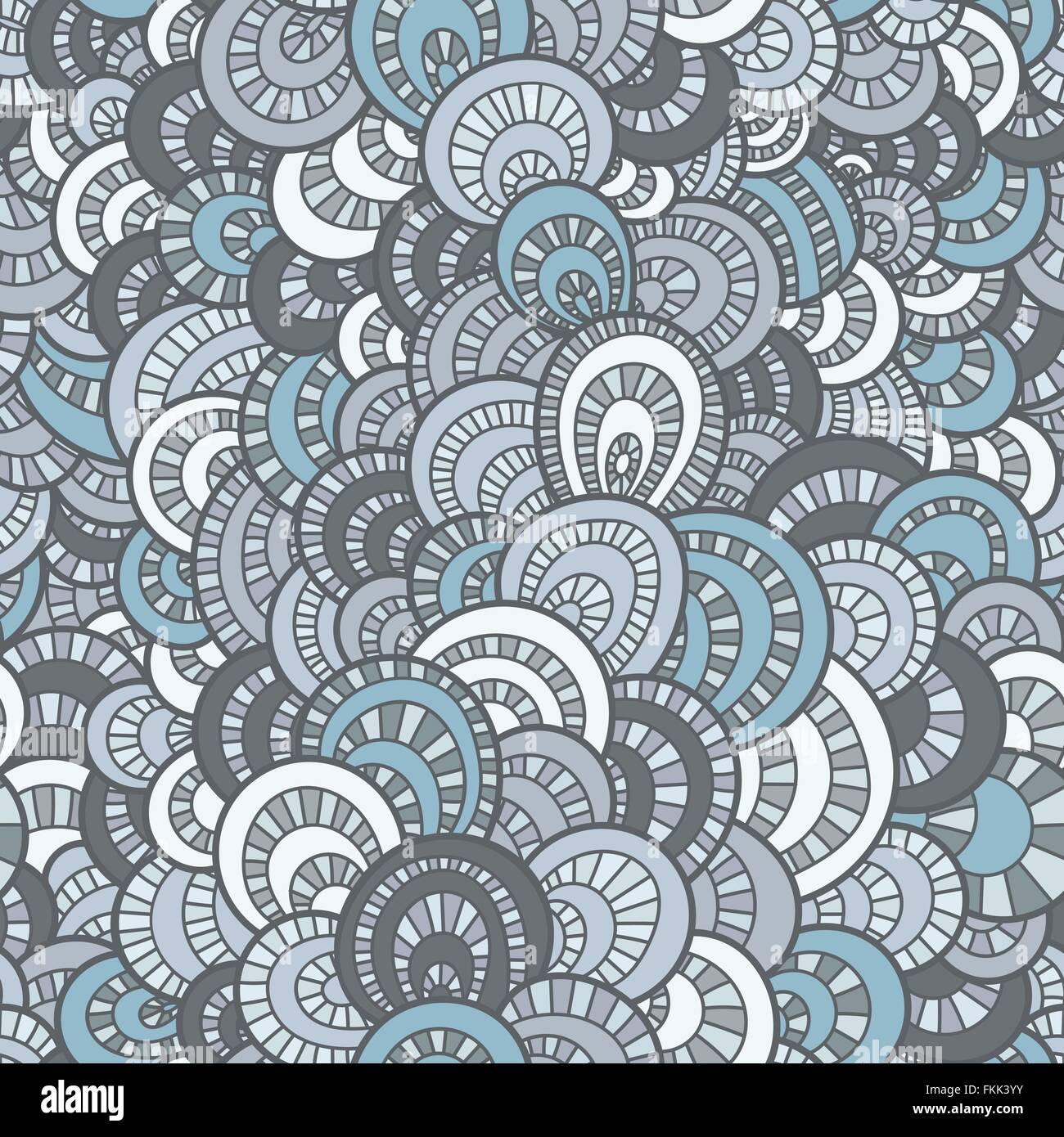 Vector seamless background of overlapping circles Stock Vector Image ...