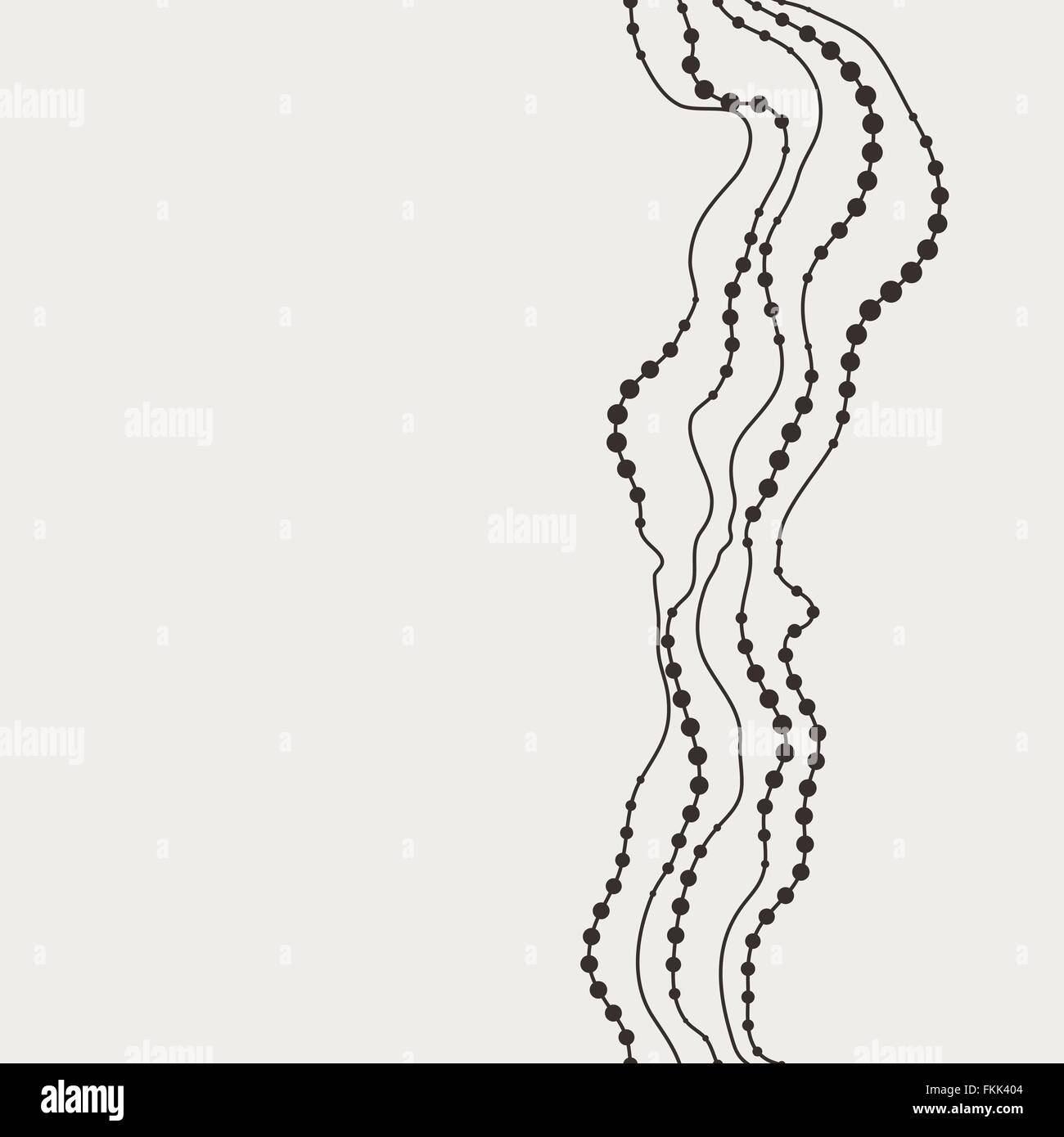 Seamless vector pattern of curved lines strung Stock Vector Image & Art ...