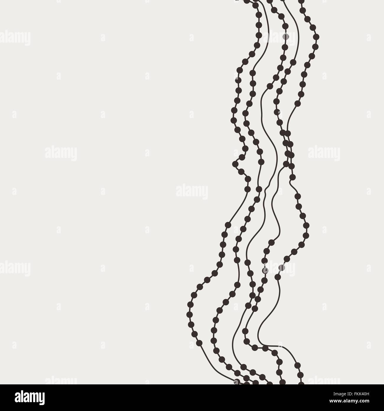 Seamless vector pattern of curved lines strung Stock Vector Image & Art ...