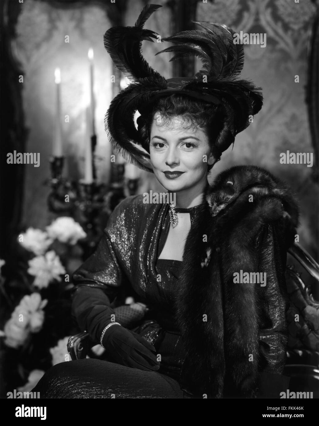Portrait of de Havilland Olivia Stock Photo