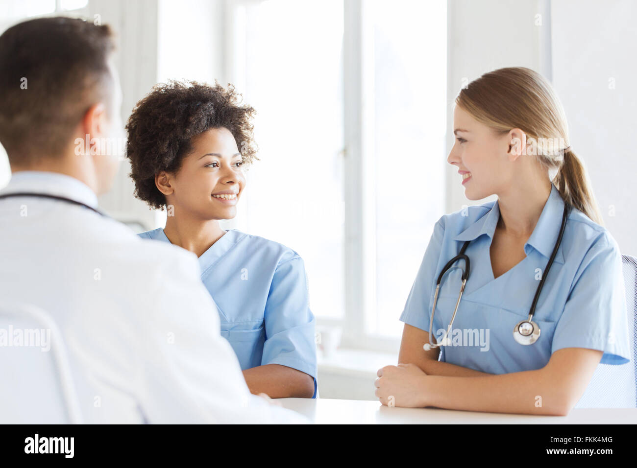 Doctors and nurses team meeting hi-res stock photography and images - Alamy