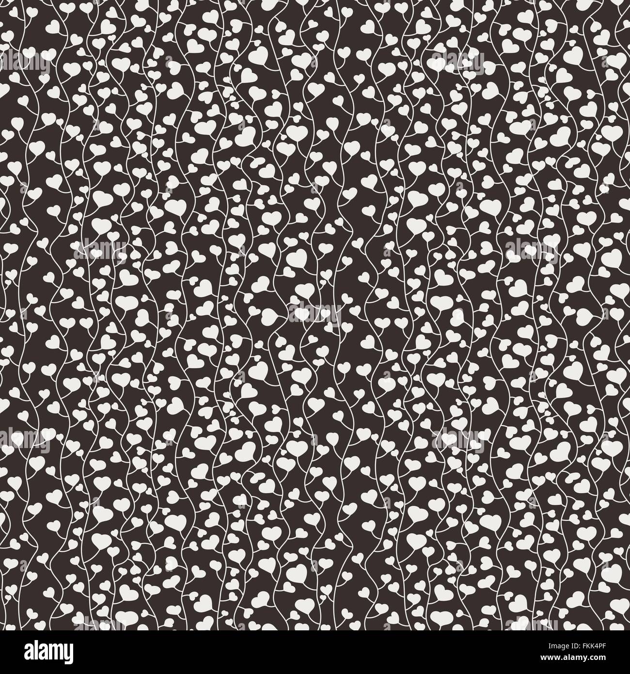 Seamless vector floral pattern of hearts Stock Vector Image & Art - Alamy