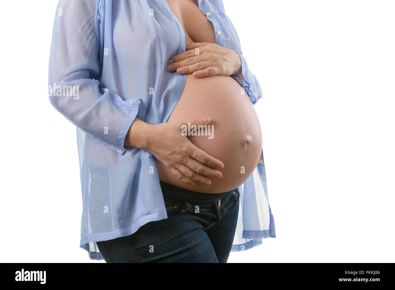 Pregnant Belly Button Shirt