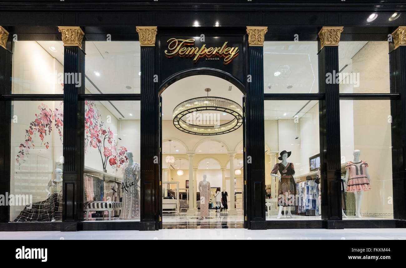 Temperley fashion shop in Dubai Mall Dubai United Arab Emirates Stock Photo  - Alamy