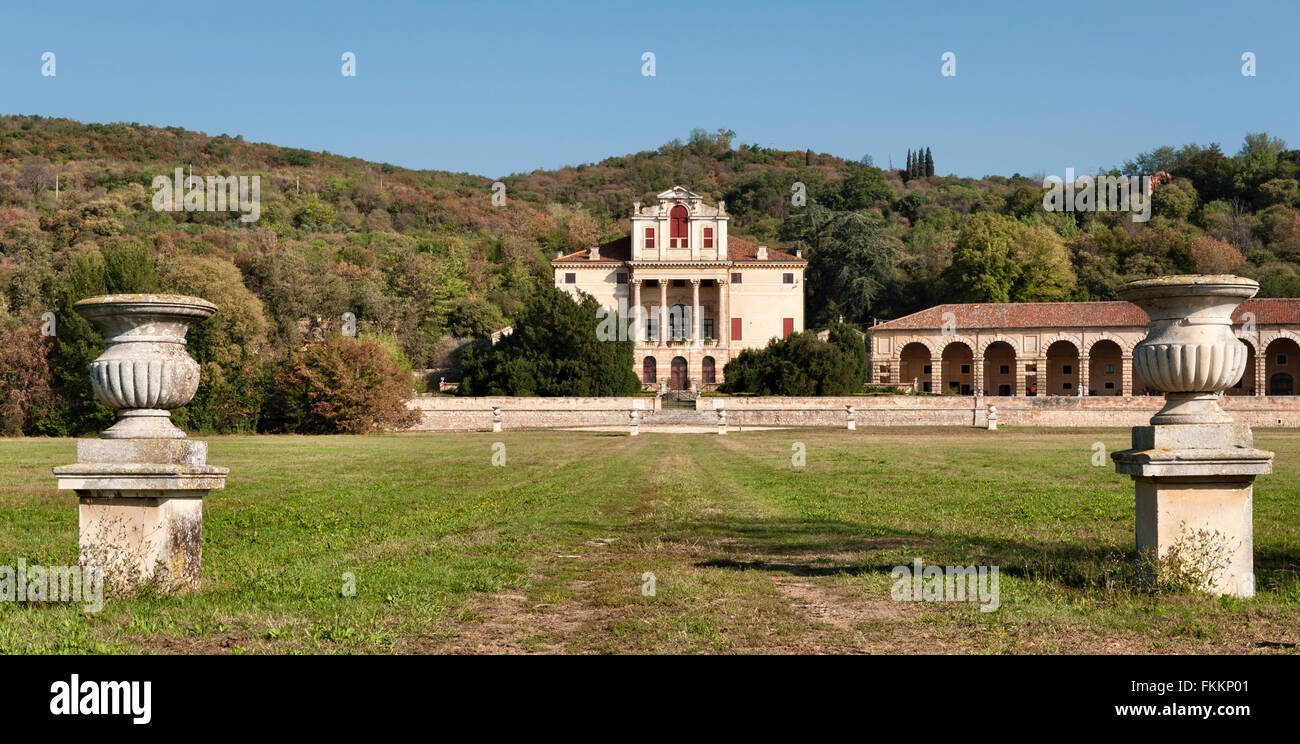 Villa Fracanzan Piovene, near Vicenza, Italy. Designed by Francesco Muttoni in 1710 Stock Photo