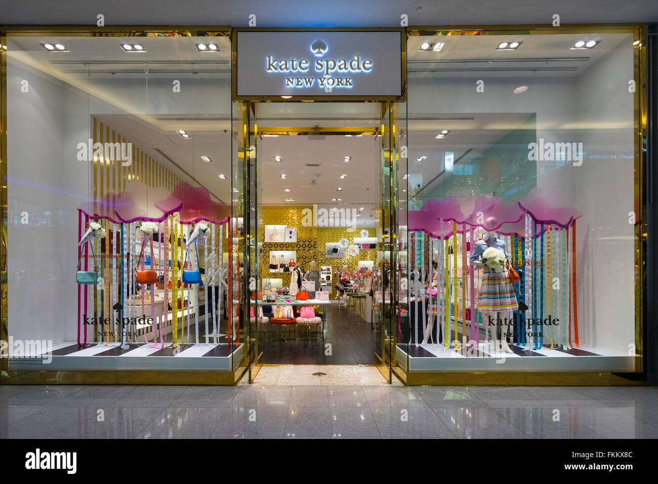 Kate Spade fashion  shop in Dubai Mall Dubai United Arab Emirates Stock Photo