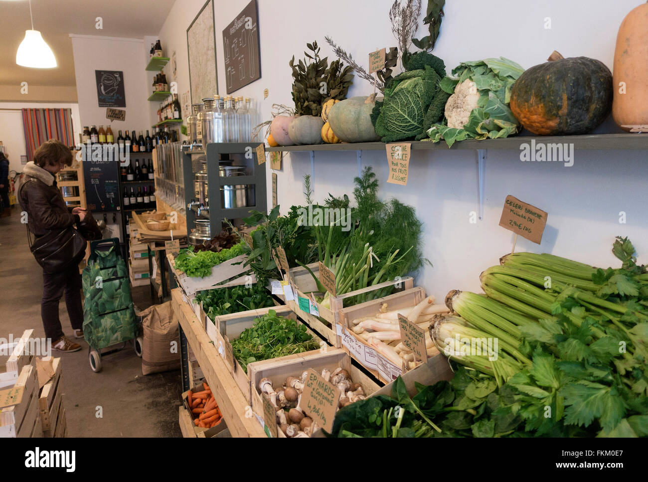 Bordeaux,France: La Recharge shop Stock Photo