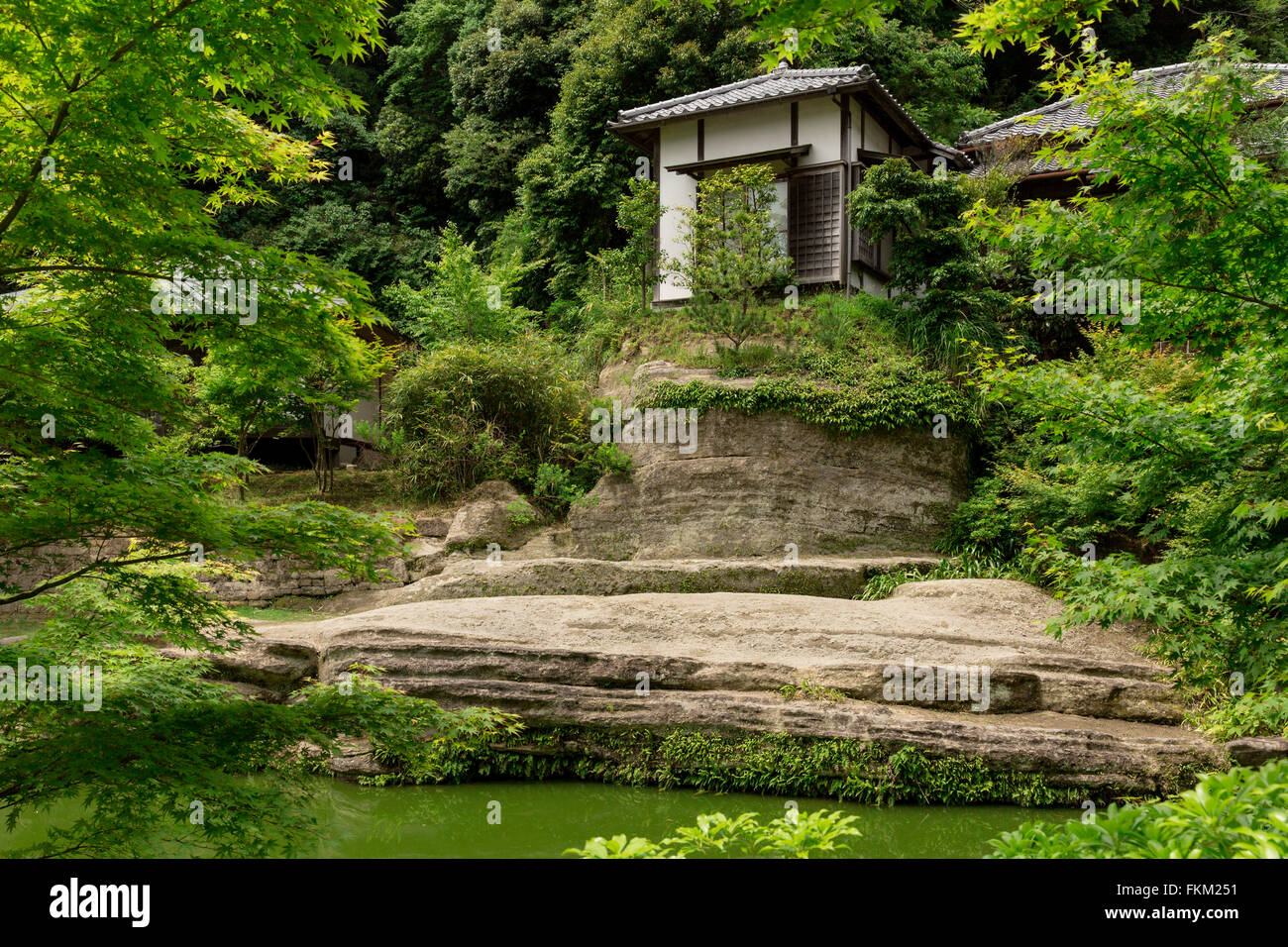 Shodenan, Engaku-Ji Shrine, Kamakura, Japan Stock Photo