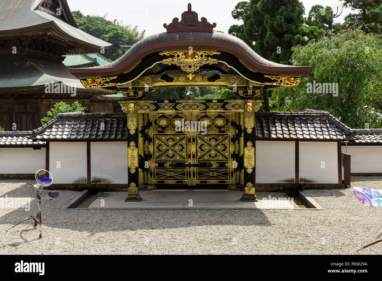 Karamon, Kenchō-ji, Kamakura, Japan. Stock Photo