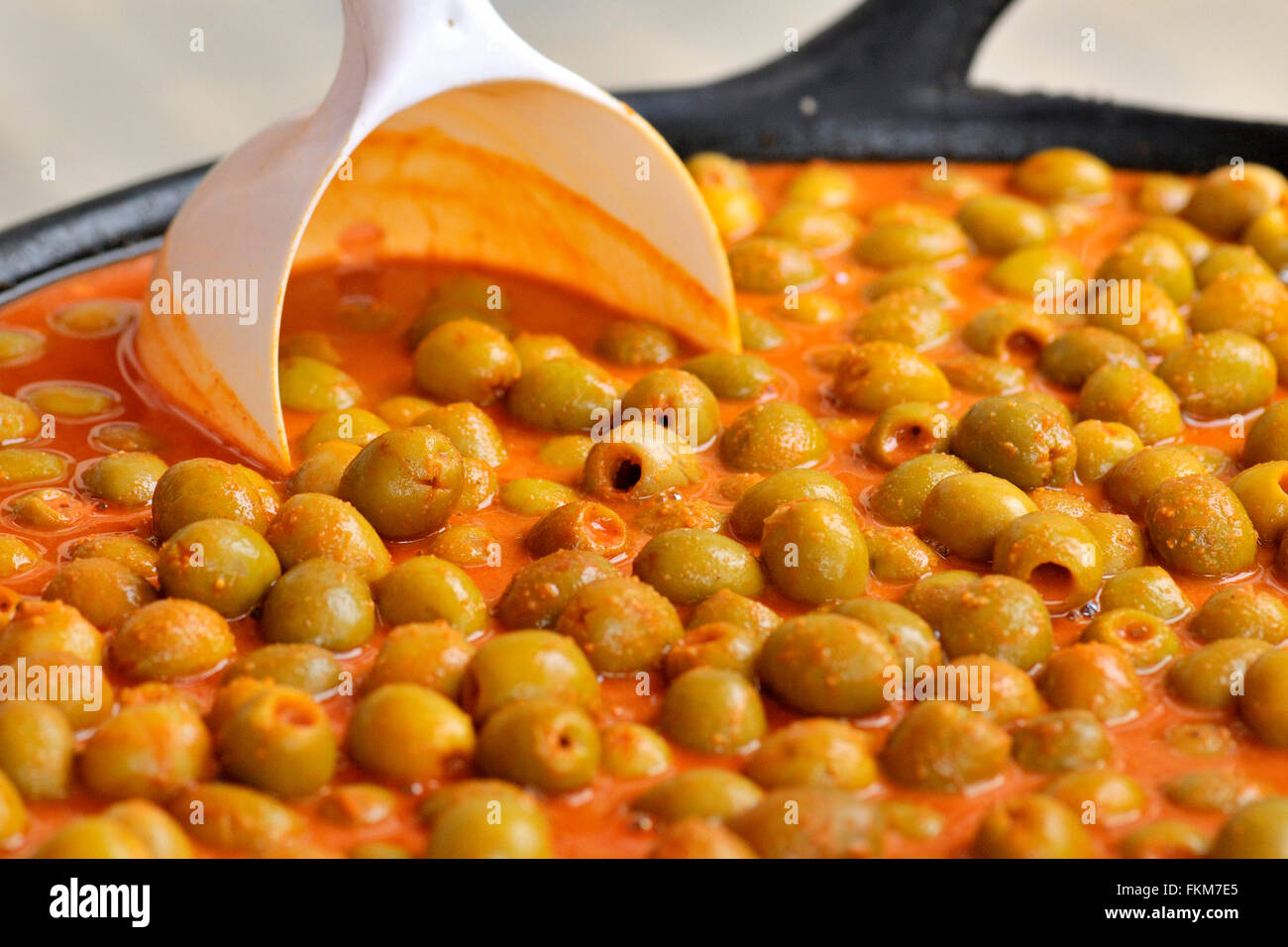 Olives. La Boqueria market, Barcelona, Catalonia, Spain Stock Photo Alamy
