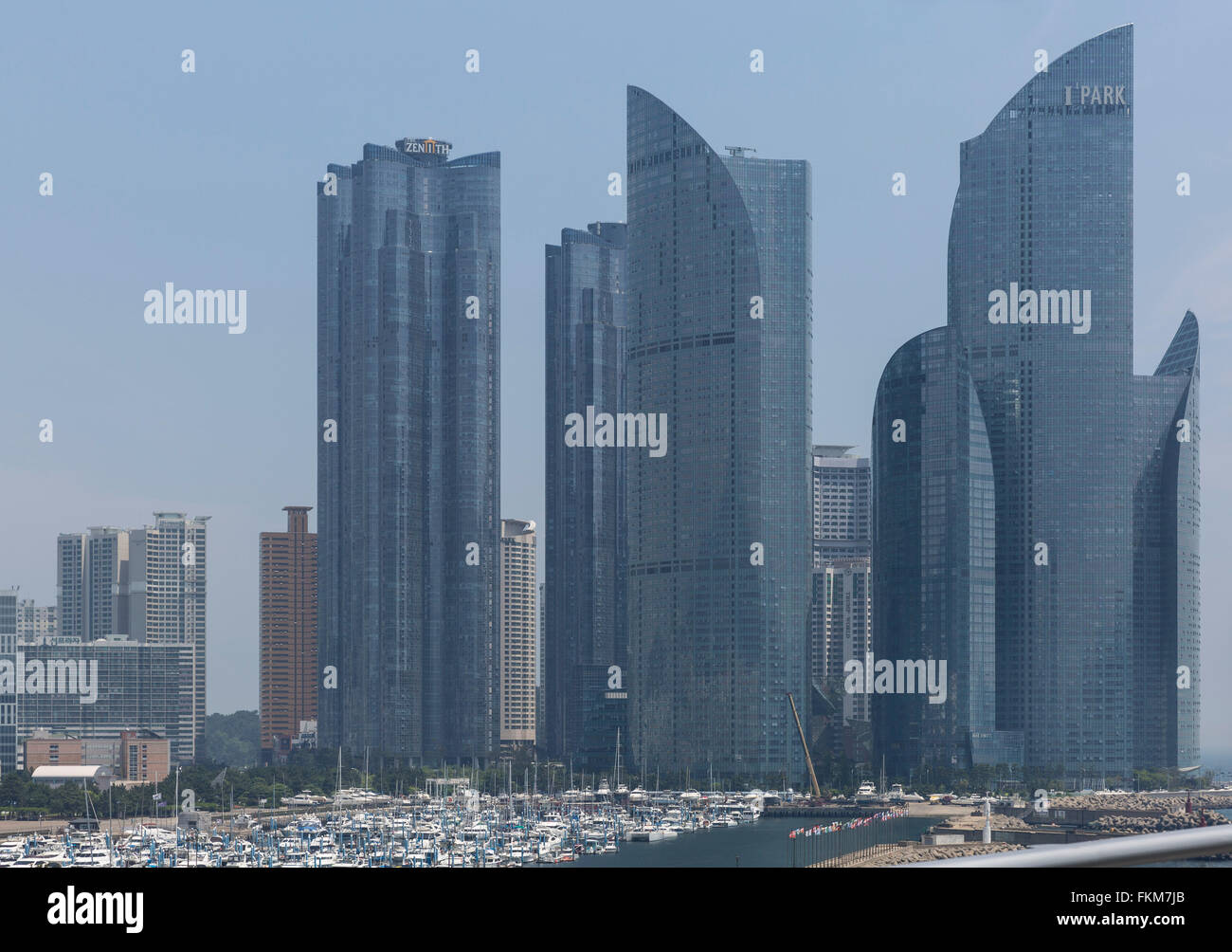 Skyscrapers in Busan, South Korea Stock Photo
