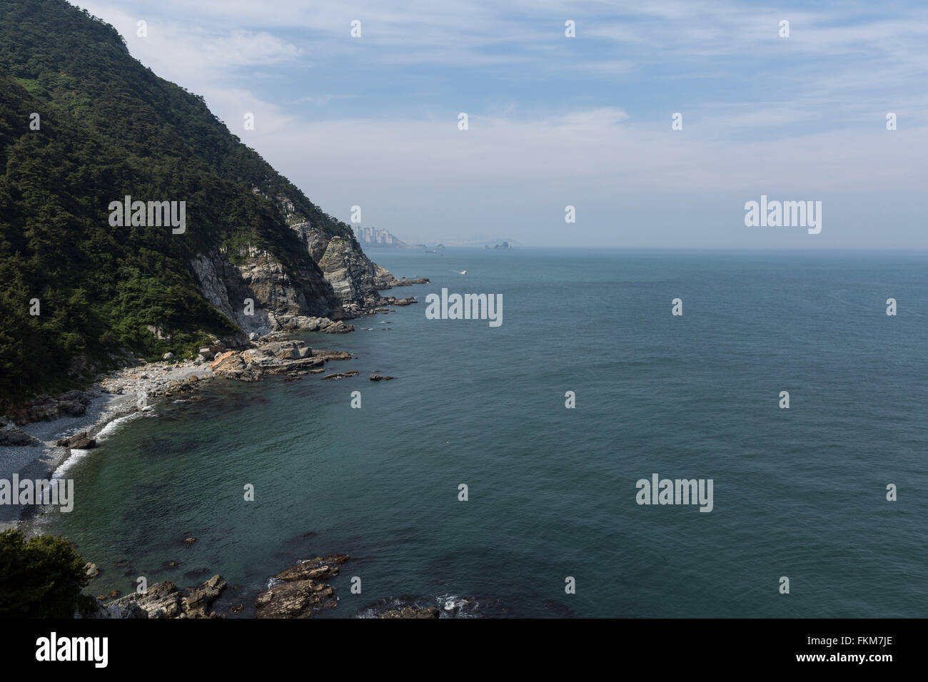 The Rock Beach Of Taejongdae Park Busan South Korea Stock