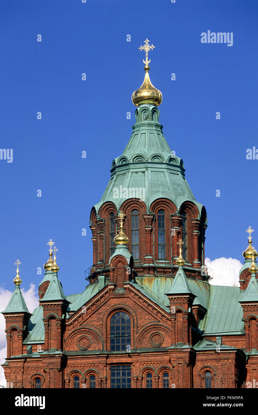 Finland, Helsinki, Uspenski cathedral Stock Photo
