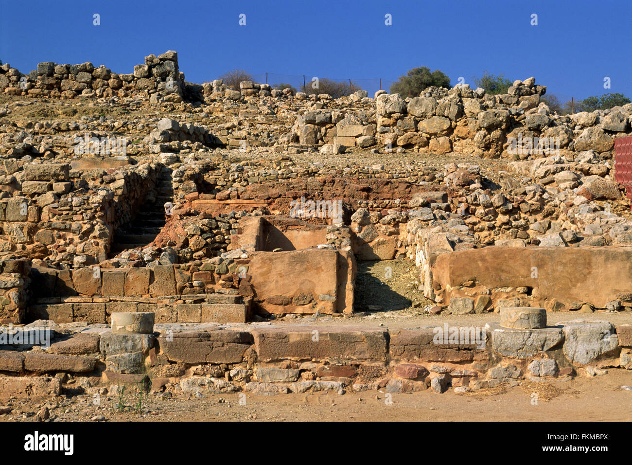 Greece, Crete, Zakros, ancient Minoan Palace Stock Photo