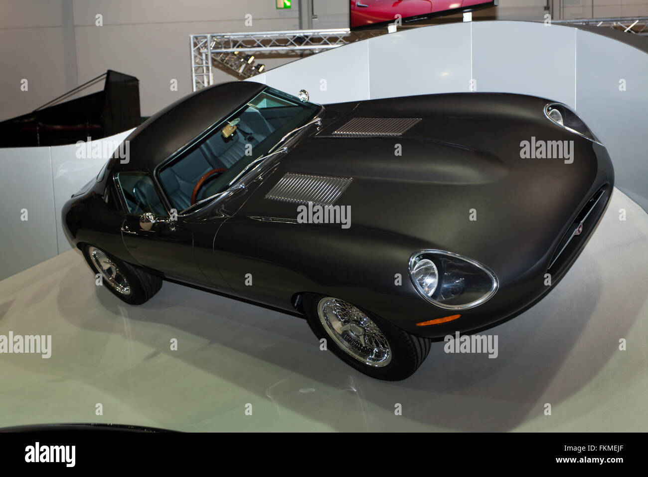 The Eagle E-Type Low Drag GT No.2, on display  at London Classic Car Show 2016, Stock Photo