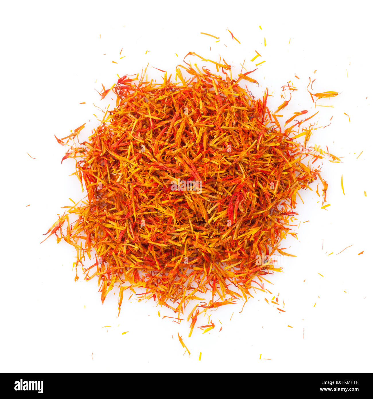 Saffron spice. Isolated on white background Stock Photo Alamy