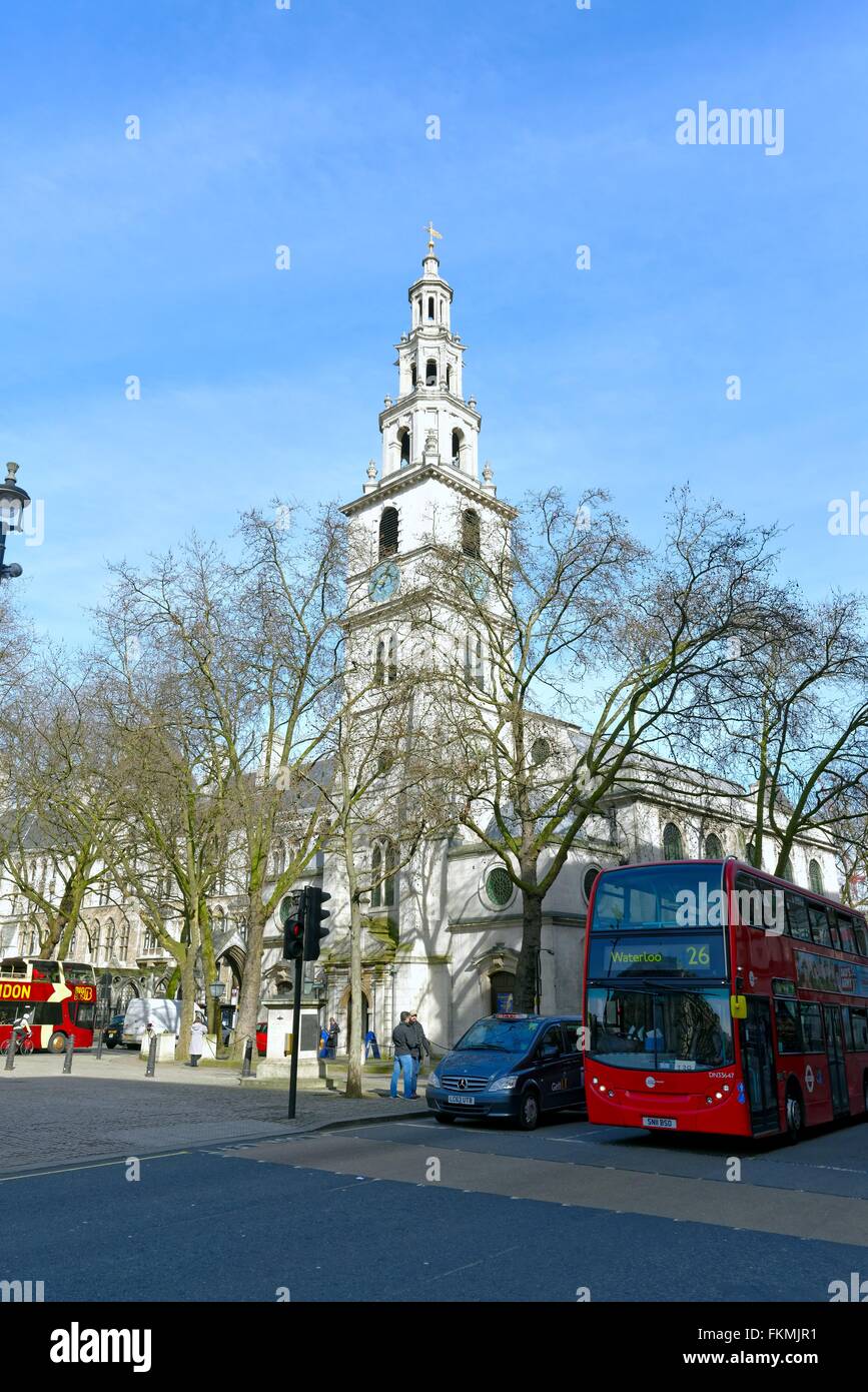 St. Clement Danes church The Strand central London Stock Photo