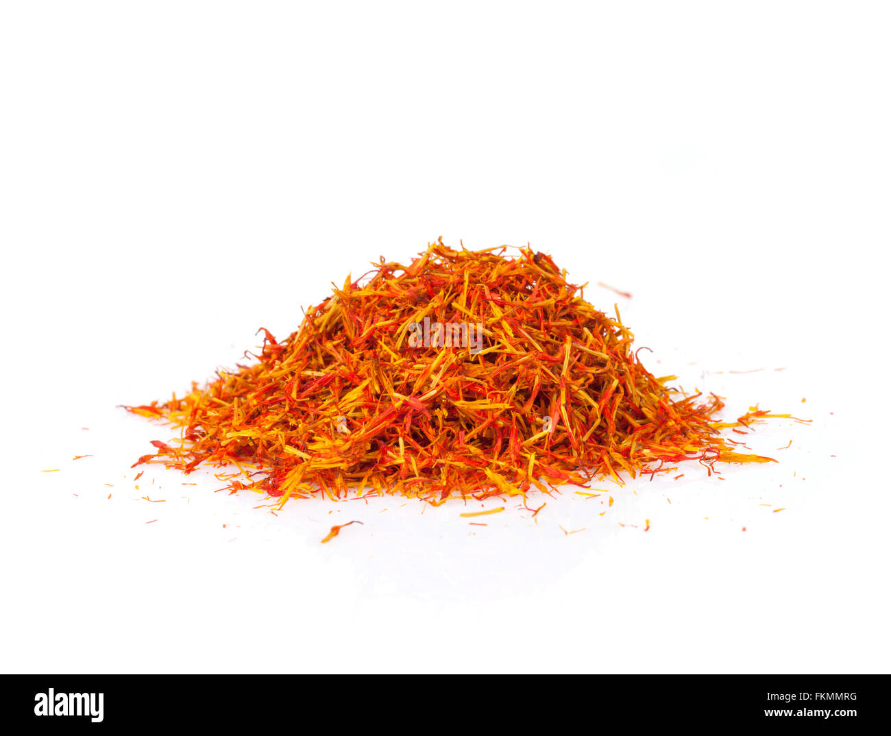 Saffron spice. Isolated on white background Stock Photo Alamy