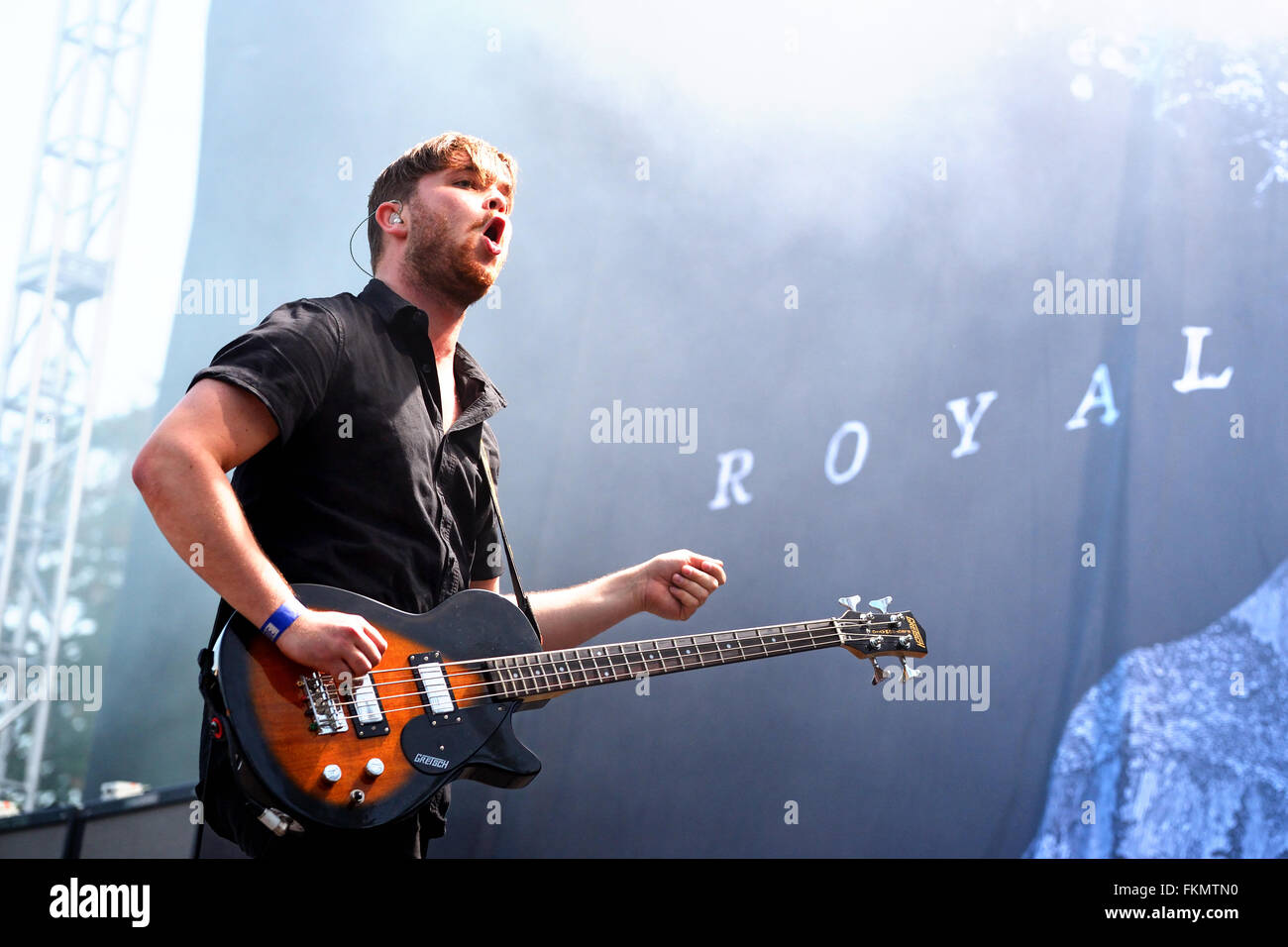 MADRID SEP 13 Guitar player of Royal Blood (British rock duo band
