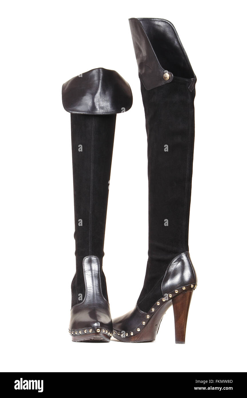 wooden platform boots