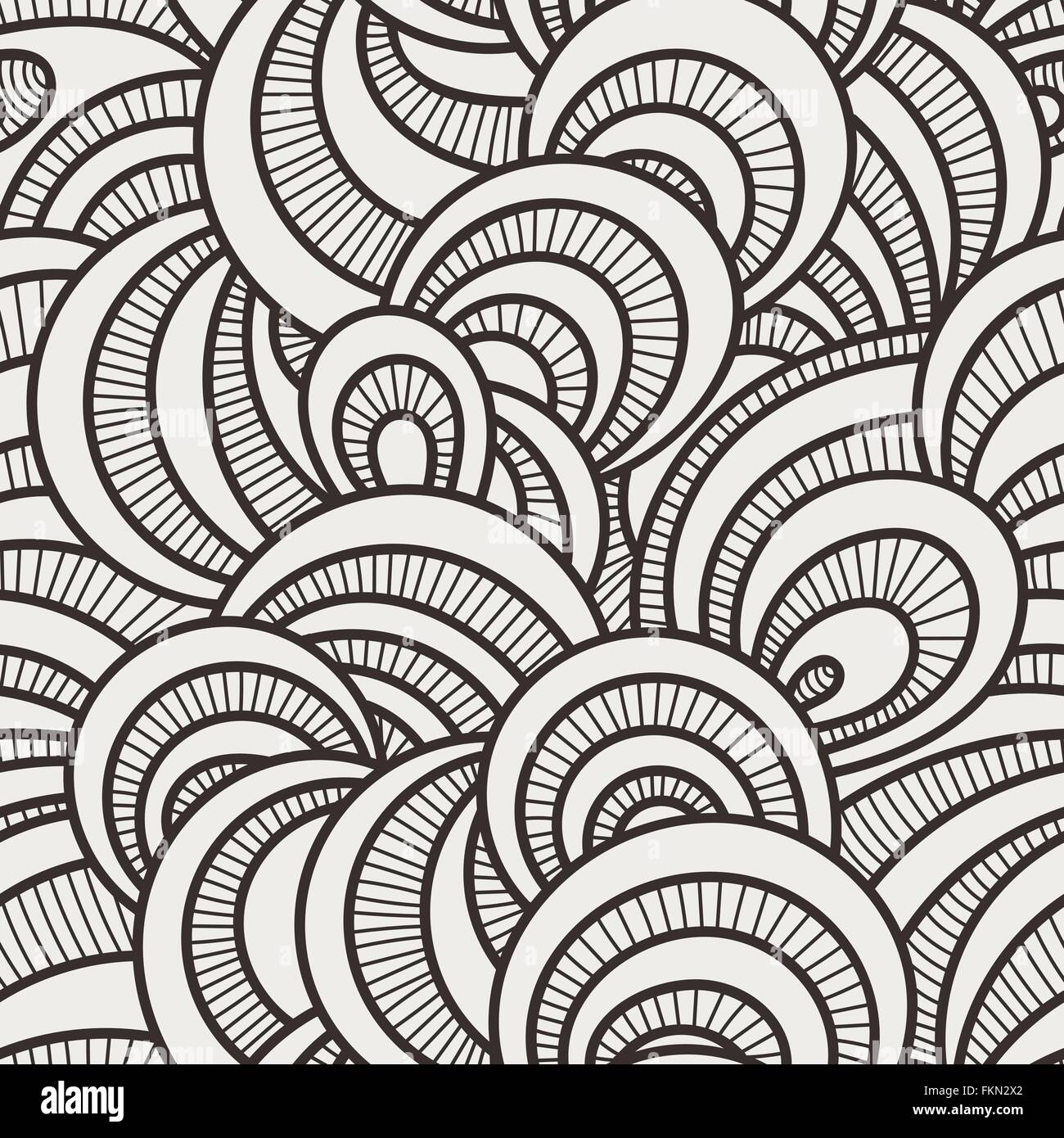 Vector seamless background of overlapping circles Stock Vector Image ...