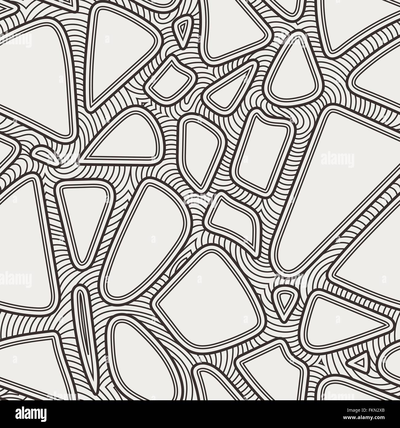 Drawn Line Pattern Vector seamless pattern of hand-drawn lines Stock Vector Image & Art ...
