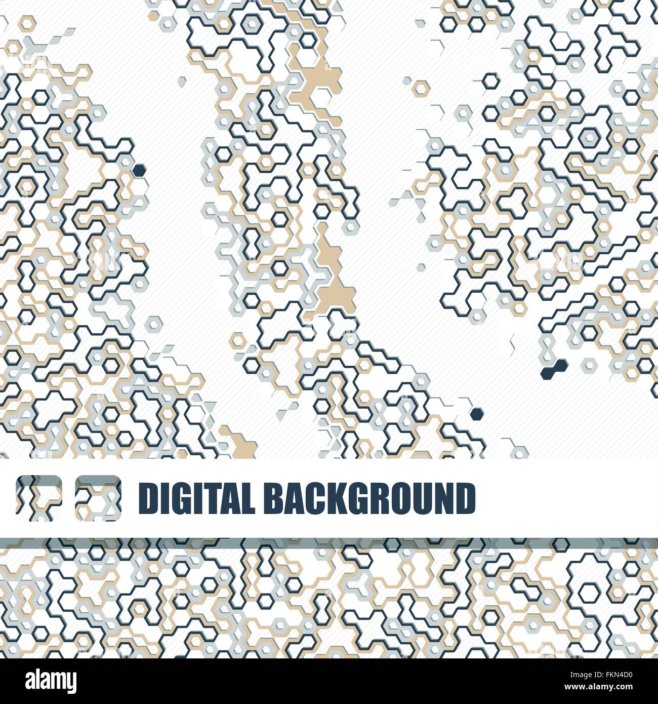 Vector background of different color hexagons Stock Vector Image & Art ...