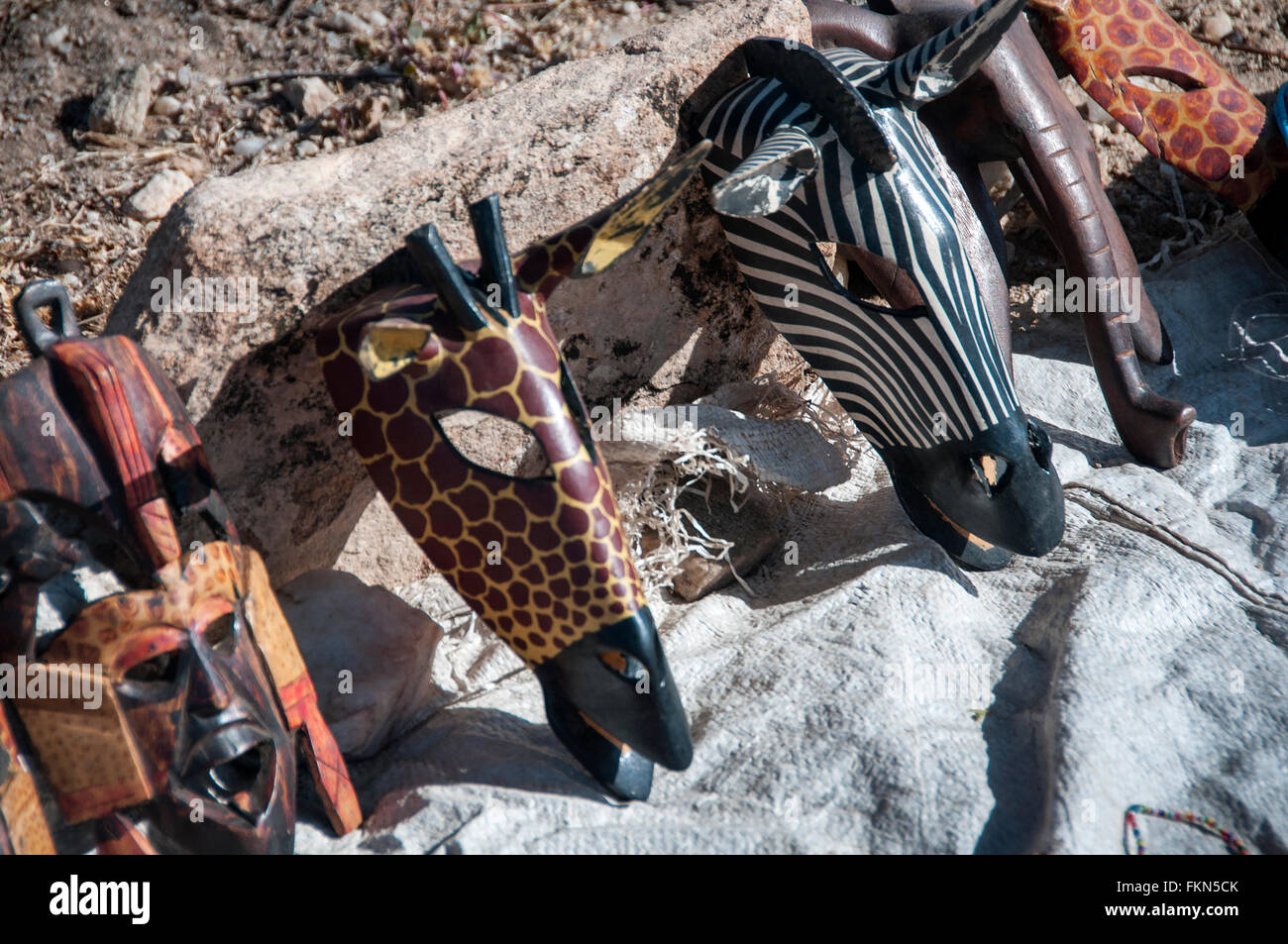 Traditional African Wood Carvings for sale, Samburu, Kenya, East Africa
