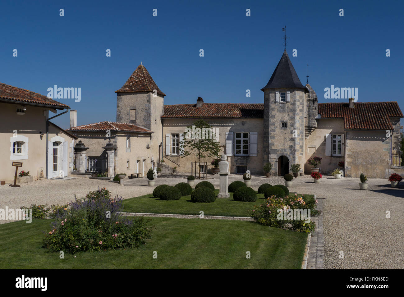 Le Maine Giraud Manor ,Champagne-Vigny,Poitou-Charentes,France. Stock Photo