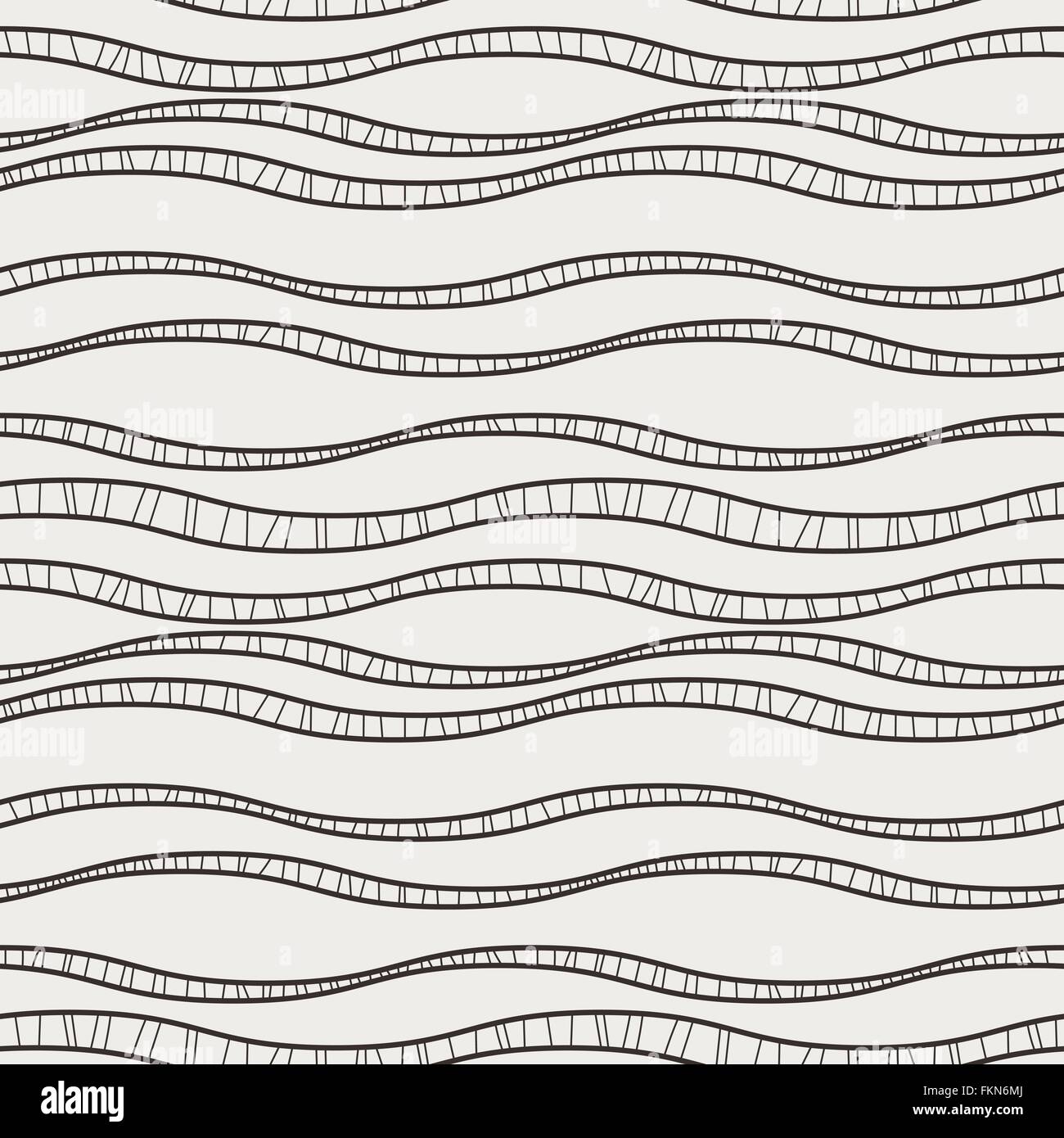 Vector seamless pattern of wavy lines Stock Vector Image & Art - Alamy