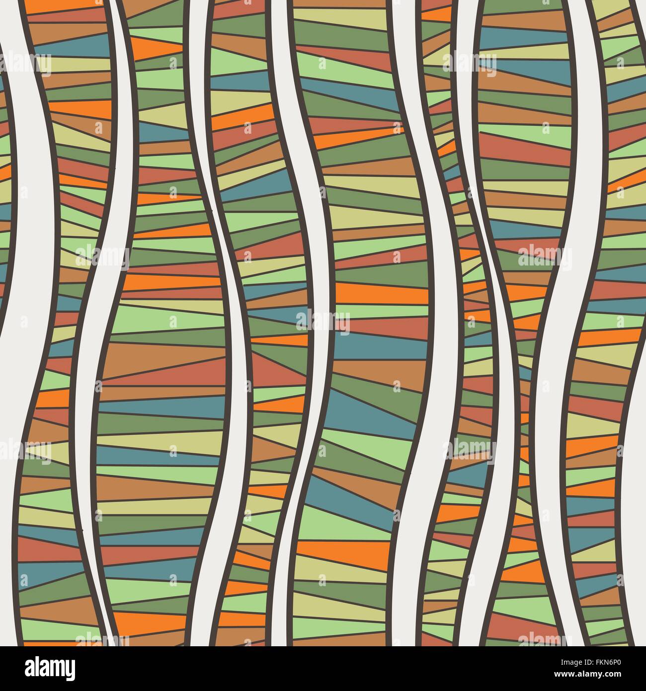 Vector seamless pattern of wavy lines Stock Vector Image & Art - Alamy