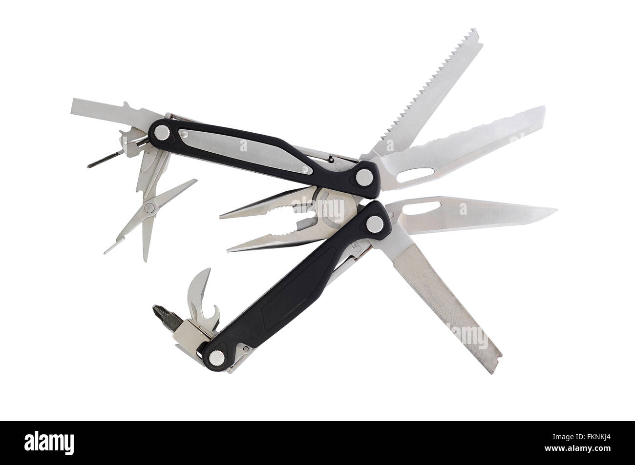 Opened pocket knife cut outs Stock Photo Alamy