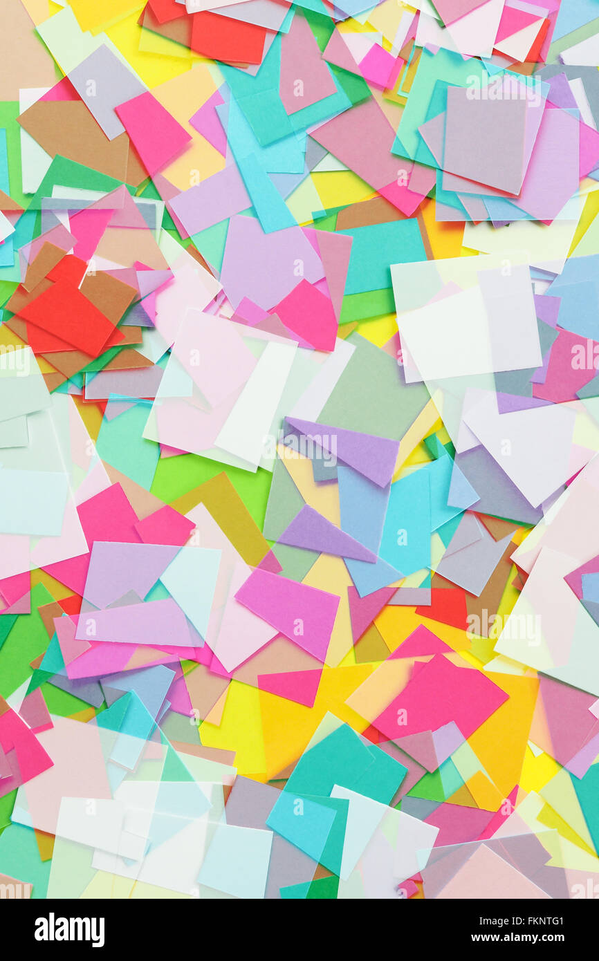 Cut Colored Paper Squares Stock Photo Alamy