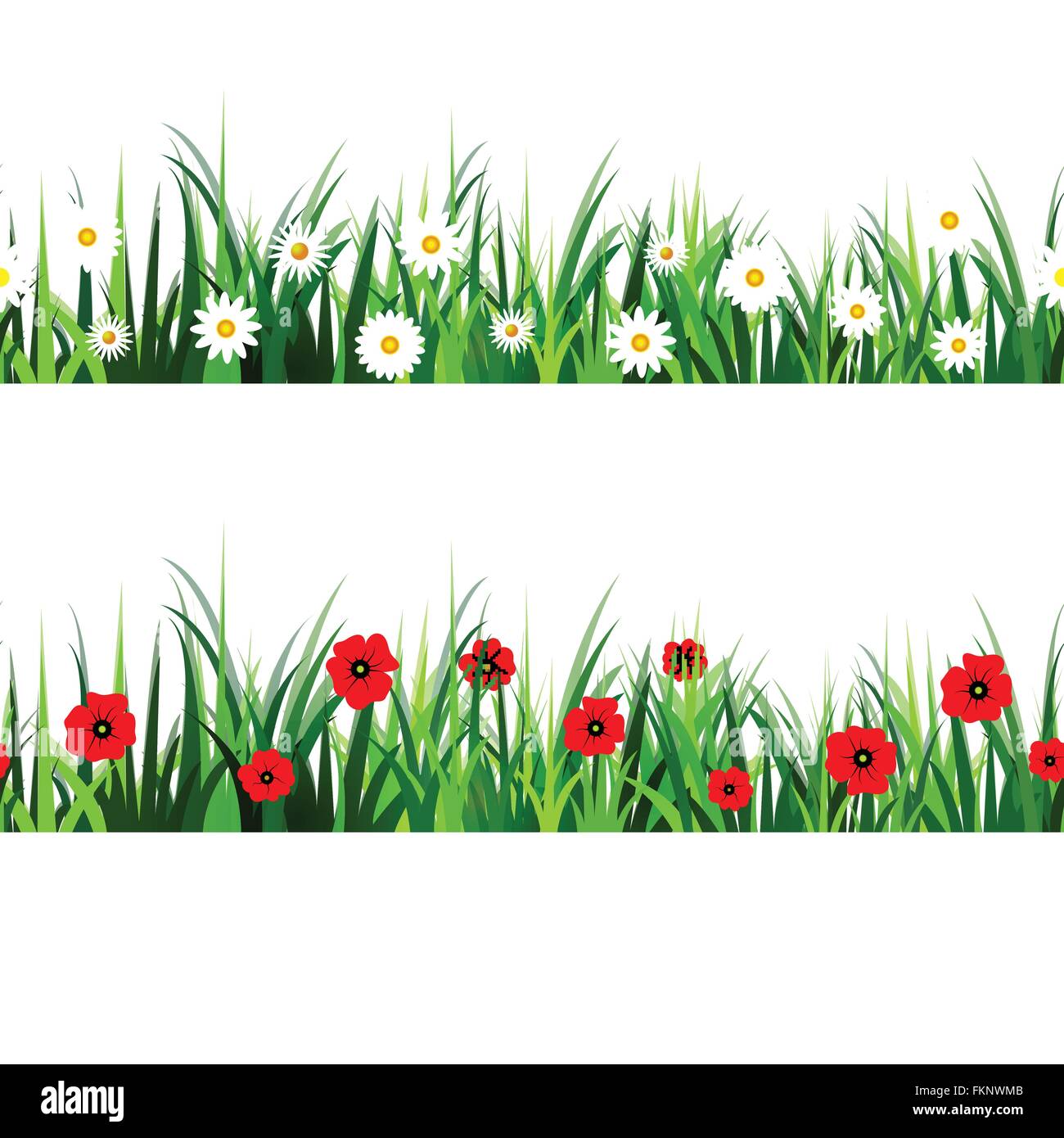 Green Grass seamless set Stock Vector Image & Art - Alamy