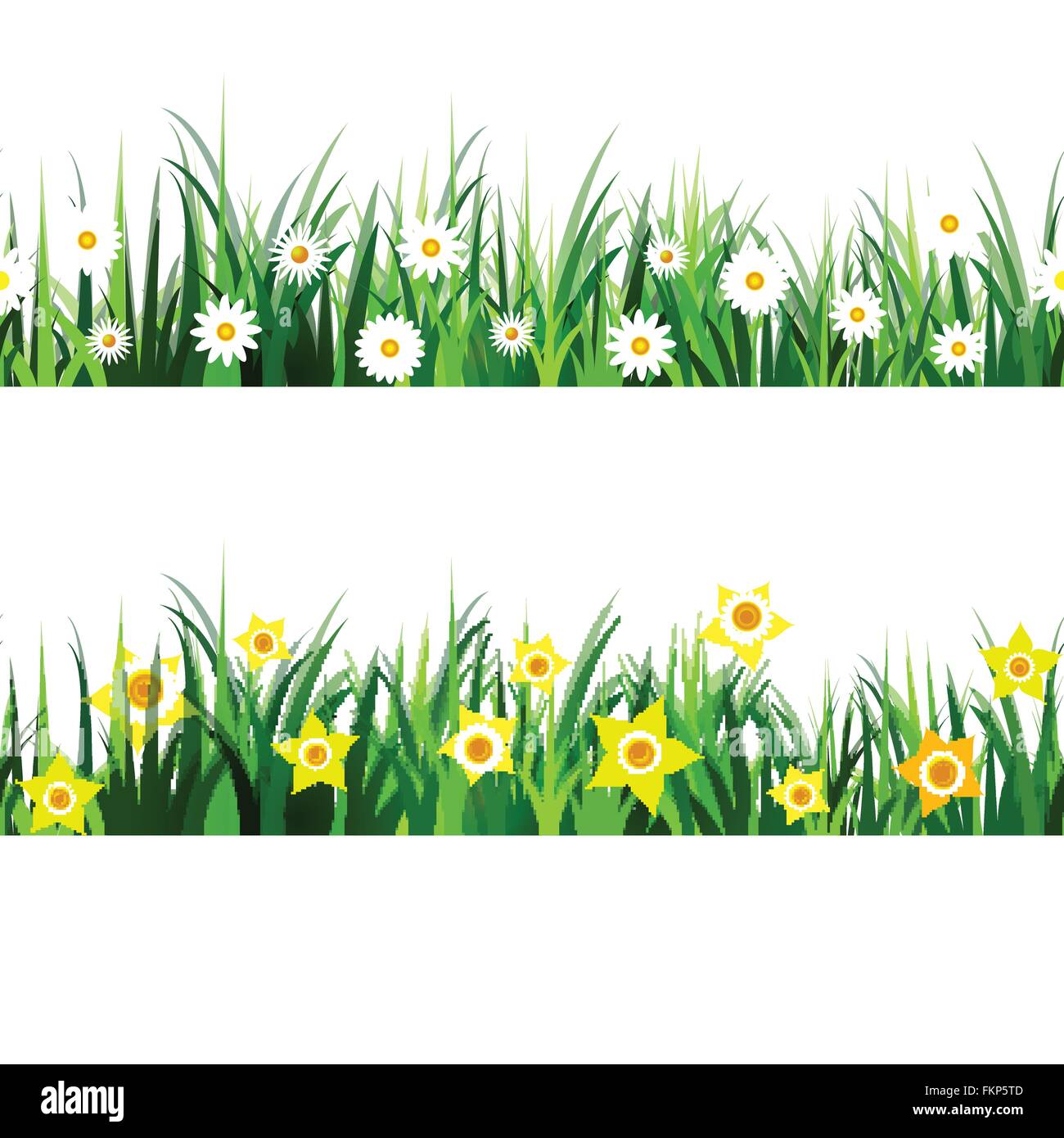 Green Grass seamless set Stock Vector Image & Art - Alamy