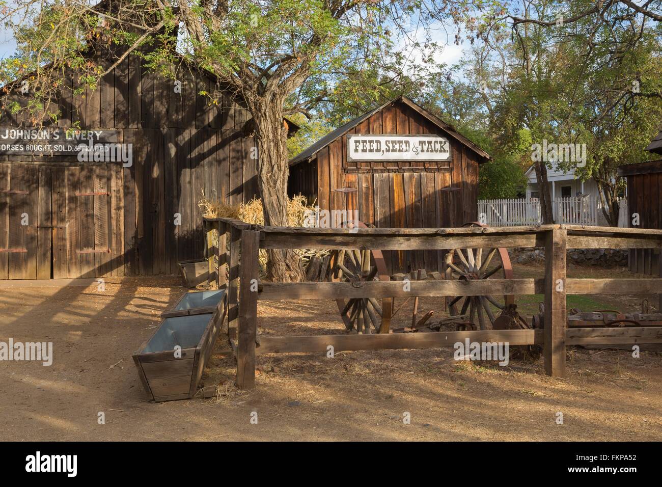 Livery Stable, Columbia State Historic Park, California Stock Photo