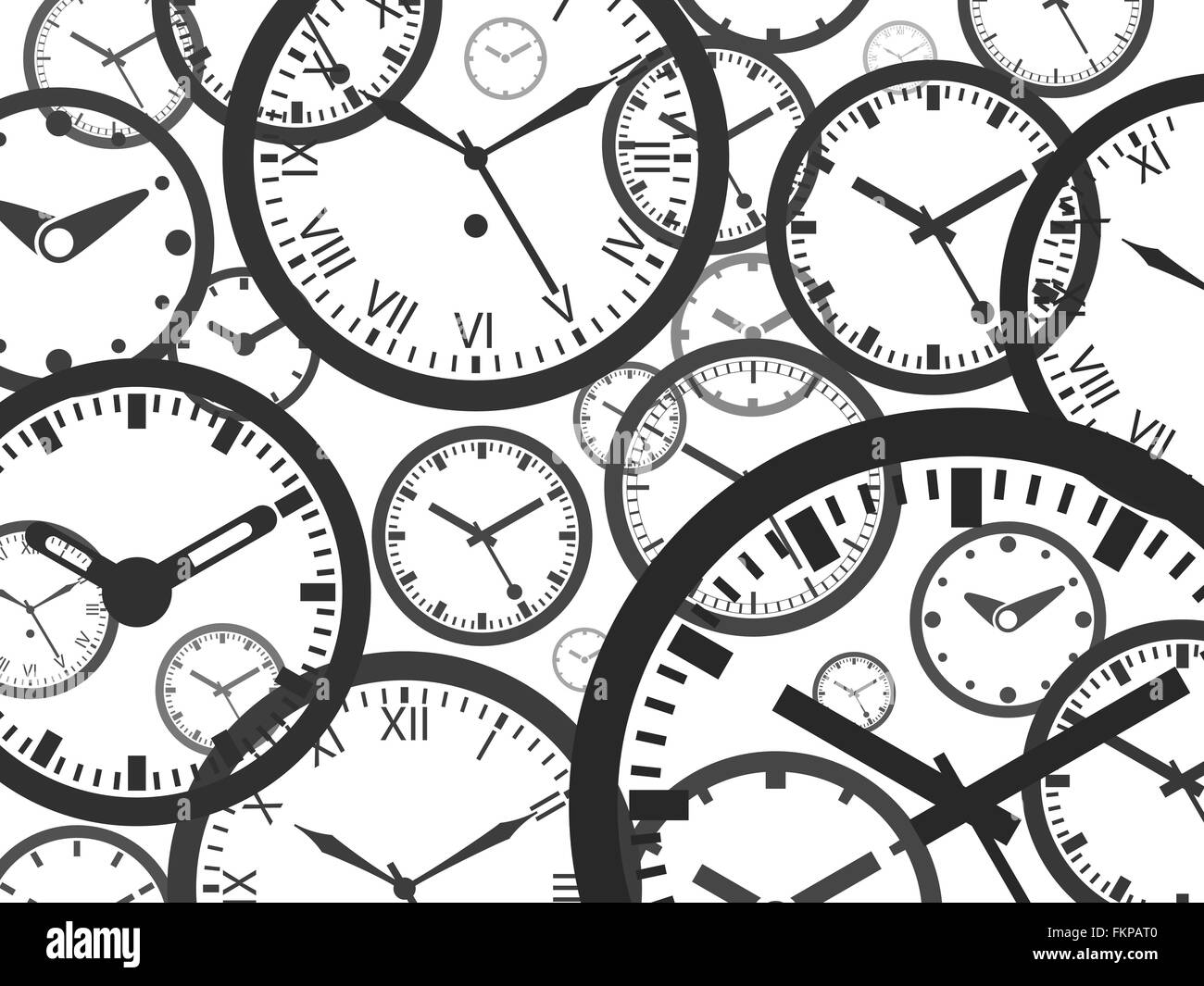 Clock Background Isolated Vector Illustration Stock Vector Image