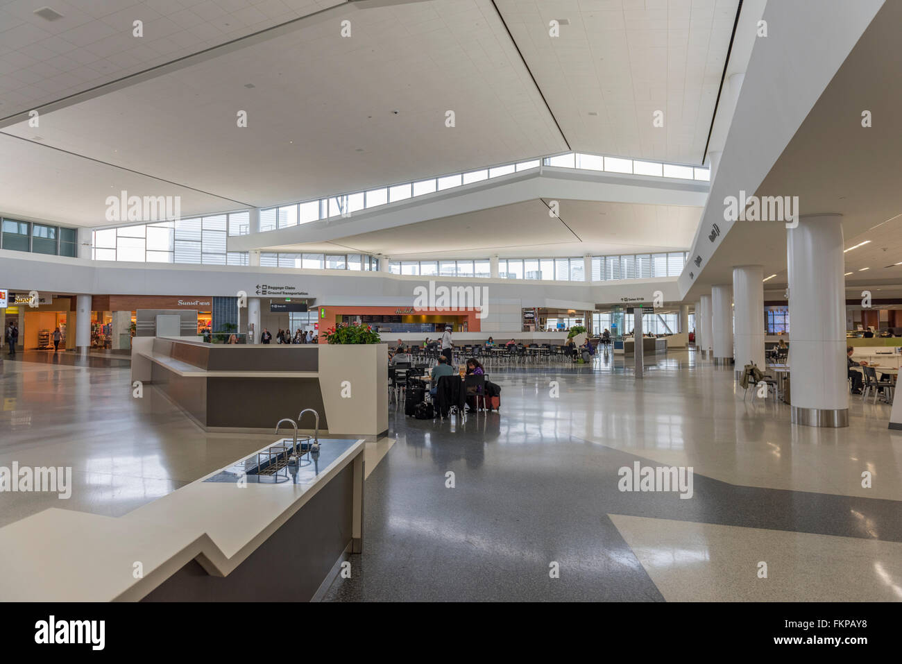 San Francisco Airport, Terminal 2, Interior. California, United Stock