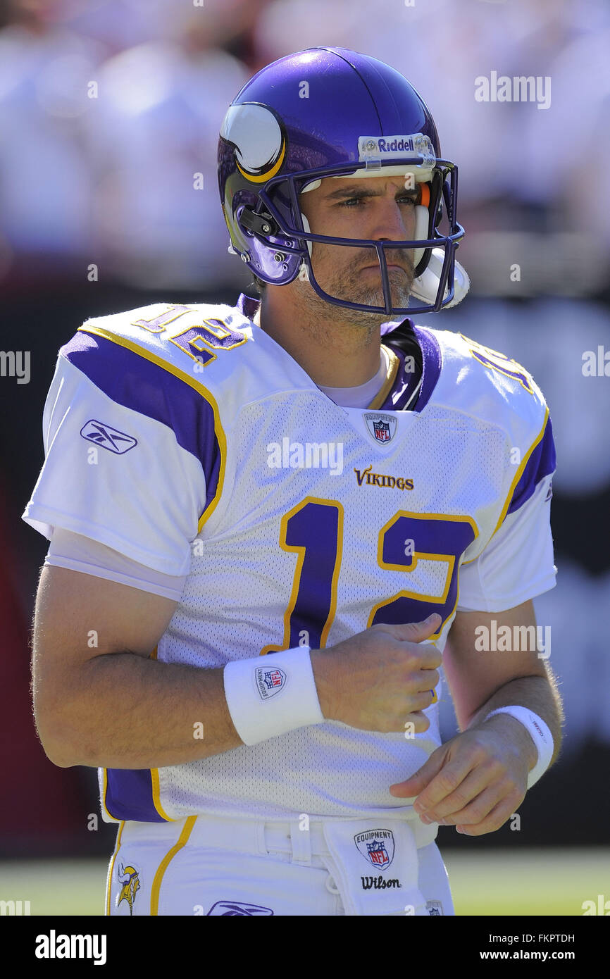 Tampa, Fla, USA. 16th Nov, 2008. Nov. 16, 2008; Tampa, FL, USA; Minnesota  Vikings center Matt Birk (78) and quarterback Gus Frerotte (12) during the  Vikings game against the Tampa Bay Buccaneers