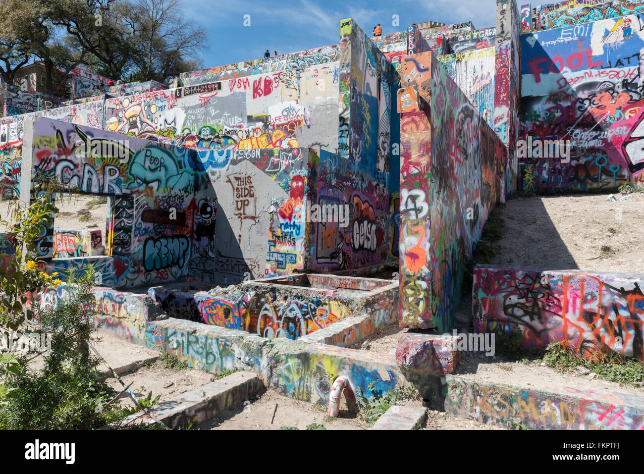 Graffiti Park In Austin Texas United States Of America Stock Photo Alamy