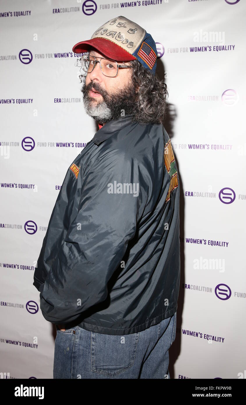 The Fund for Women’s Equality & The ERA Coalition Present “A Night of Comedy with Jane Fonda” Held at Carolines on Broadway  Featuring: Judah Friedlander Where: New York, New York, United States When: 07 Feb 2016 Stock Photo