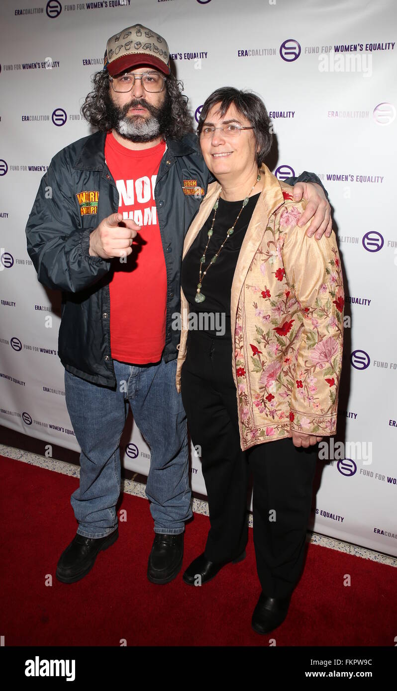 The Fund for Women’s Equality & The ERA Coalition Present “A Night of Comedy with Jane Fonda” Held at Carolines on Broadway  Featuring: Judah Friedlander, Jessica Neuwirth Where: New York, New York, United States When: 07 Feb 2016 Stock Photo