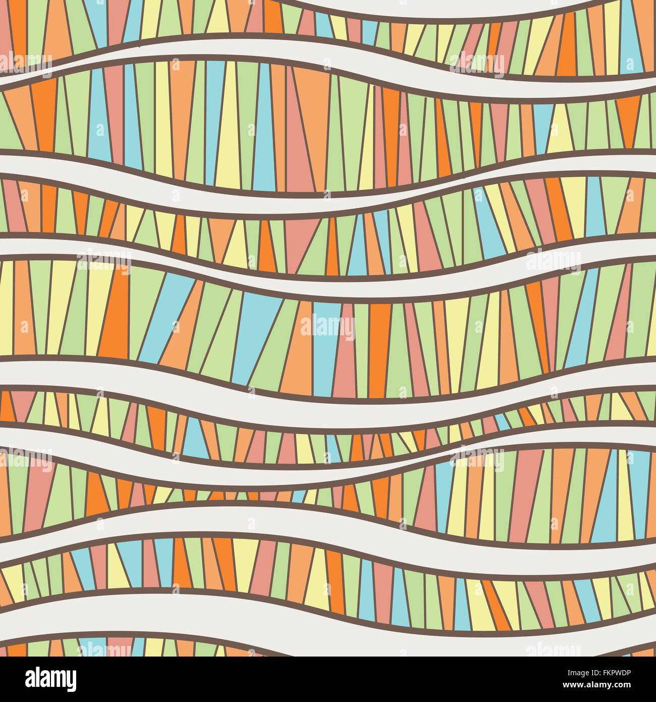 Vector seamless pattern of wavy lines Stock Vector Image & Art - Alamy
