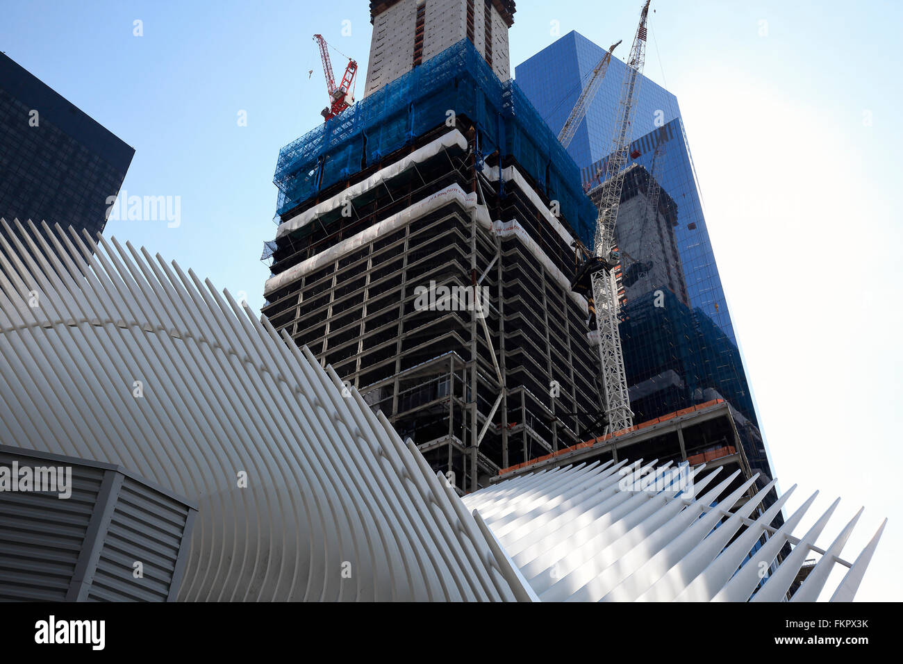 Construction oculus wtc nyc crane hi-res stock photography and images ...