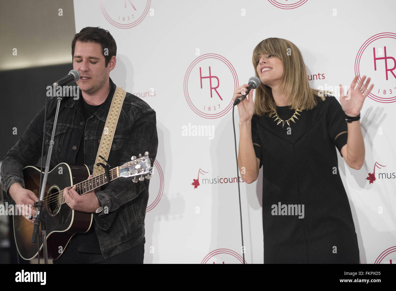 Calgary, Alberta, Canada. 9th Mar, 2016. Juno Nominee Electric Duo Dear ...